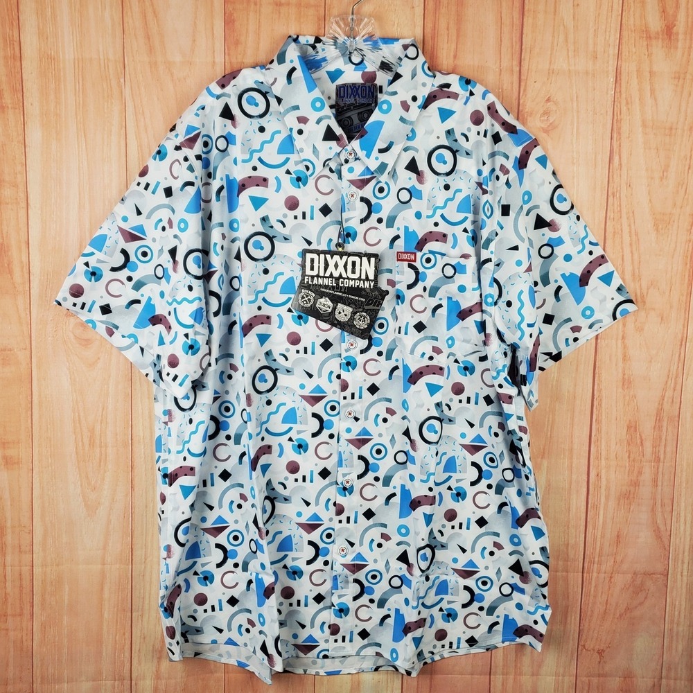 Dixxon Flannel Company Mens Shirt Sz 2XL The Wave Party Button Down NWT